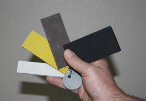 coloured anti-slip inserts